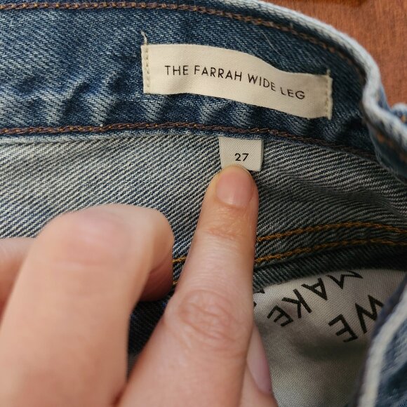 Aritzia Blue Flare & Wide Leg Jeans - Picture 4 of 9